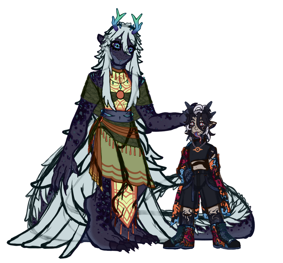 [Semi-Chibi Sketch] Wungie and Cecil